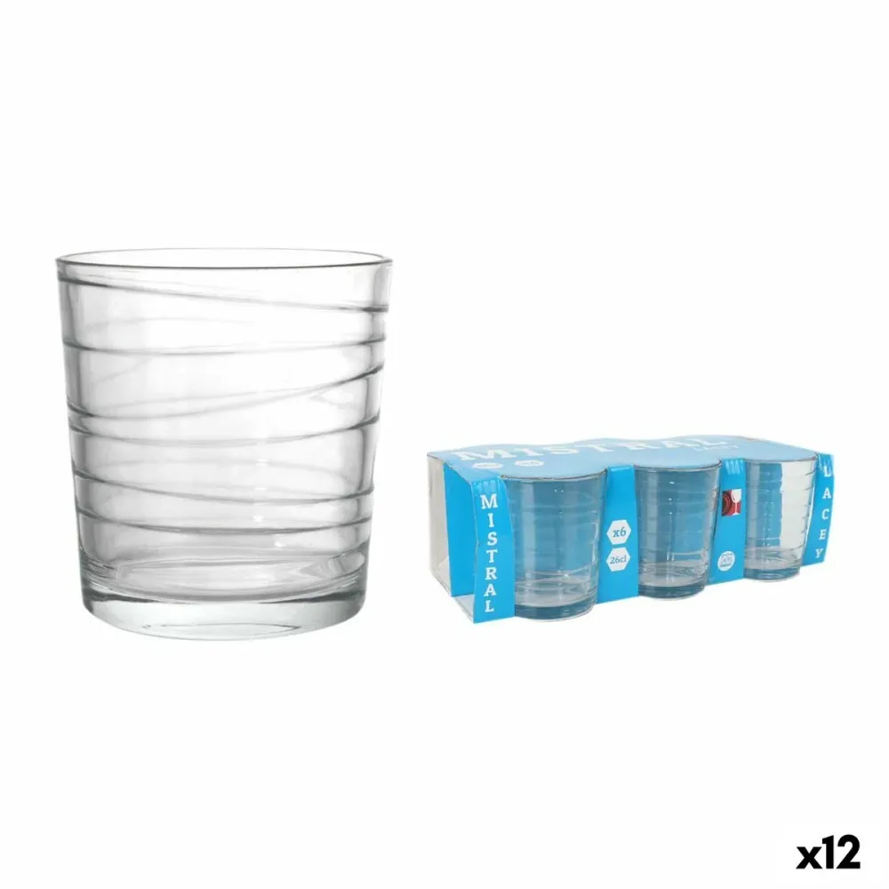 Set di Bicchieri La Mediterránea Mistral lacey 6 Pezzi (12 Unità)