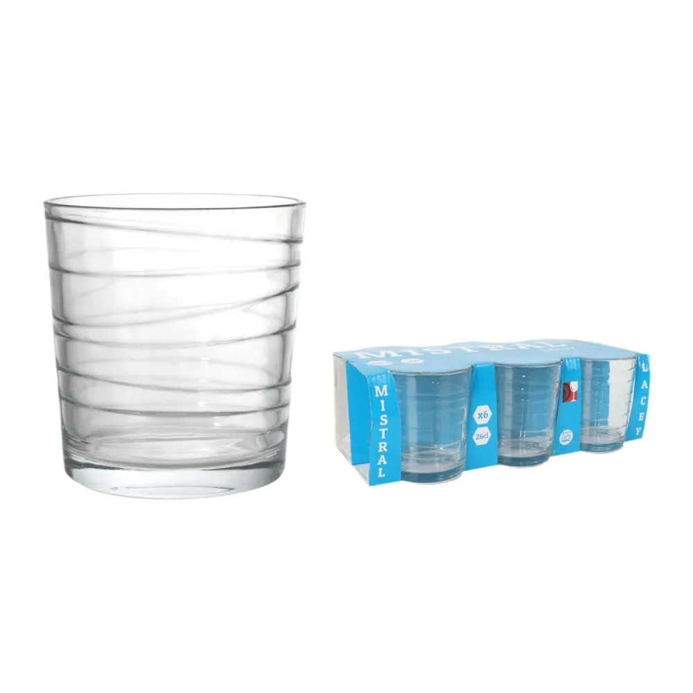 Set di Bicchieri La Mediterránea Mistral lacey 6 Pezzi (12 Unità)