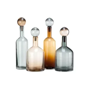 Set di 4 bottiglie di cognac Bubbles Pols Potten - 48cm