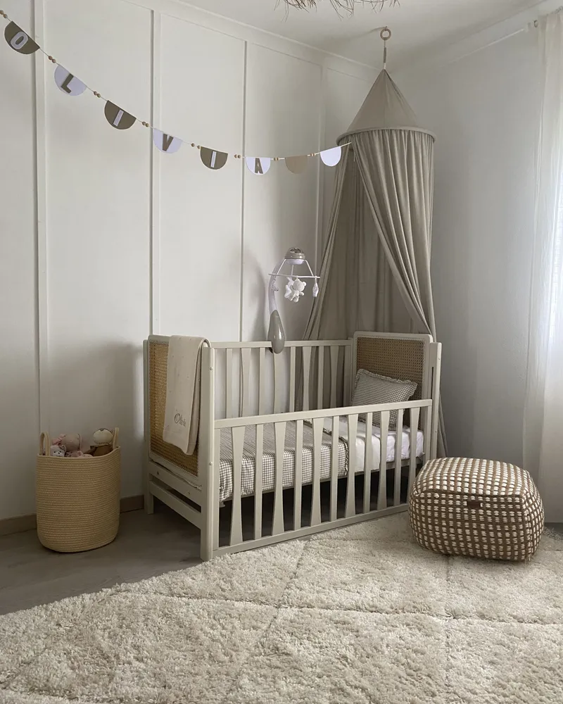 Set 2 Cotton Baskets Beige SARYK