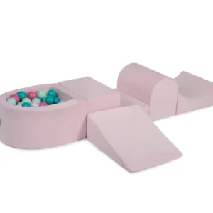 Set de juego rosa con bolas de billar perla, menta, turquesa y rosa MeowBaby