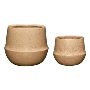 Set di 2 presine ceramica Vibe sand Hübsch - 23cm