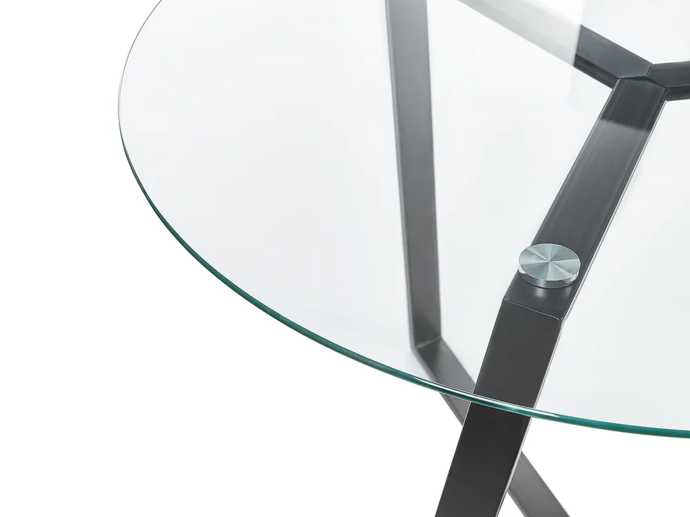 Temperato Top Round Dining Table ⌀ 100 cm Black KEBRI