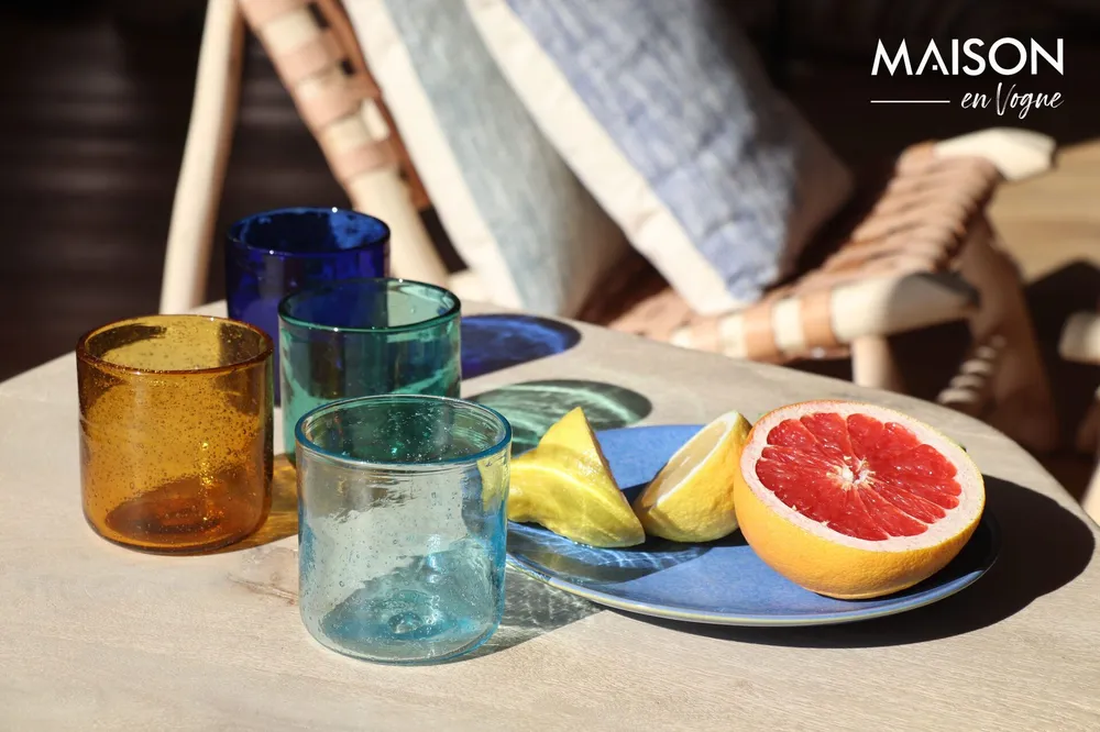Vetro blu distinto di Vico Pomax - 8cm
