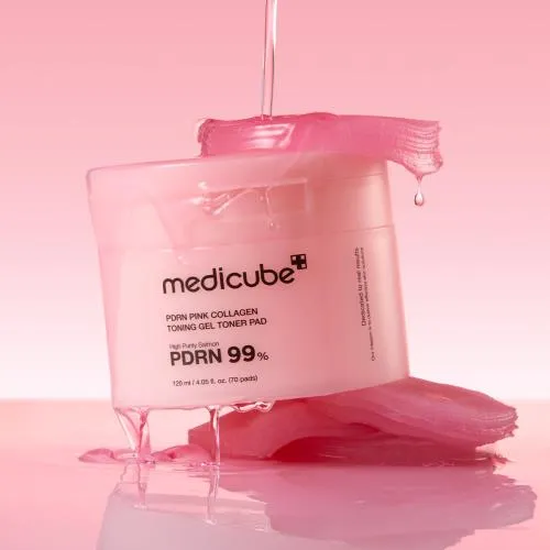 Medicube Pdrn Pink Collagen Toning Gel Toner Pad